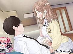 火辣大学生妹猛骑乘动漫颜射