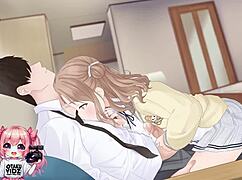 火辣大学生妹猛骑乘动漫颜射