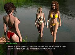 Nursing back to pleasure with hot brunette flirting!