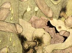 Vintage Erotic Drawings with Retro Anime Flair