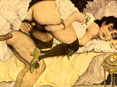 Vintage Erotic Drawings with Retro Anime Flair