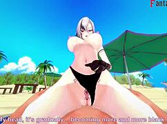 Arlecchino Bikini Beach Sex in 3D Genshin Impact! 😍