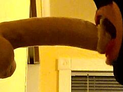 gay guy in the hood deepthroats a dildo