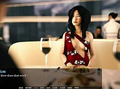 i got a footjob in the restaurant during the 3d cartoon hentai anime sex scene