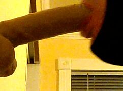 gay guy in the hood deepthroats a dildo