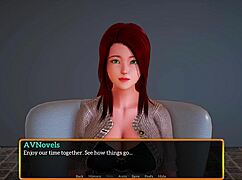 A walkthrough of the visual novel game called My new family 540