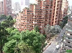 Latina carolina aguirre with big clitoris gets fucked hard by amateurs.