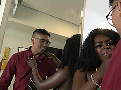 Damn, before work let’s handle our homework with a solid fuck for boss lady Alicia Ribeiro!