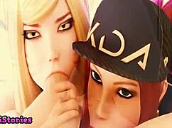 I see my step daughter can't get enough of this dick in the game play