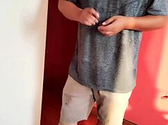 Pizza Guy Gets Paid With My Ass And Creampies Me!