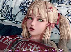 Cartoon porn with blonde and big tits in rough sex scene