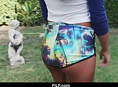 Just chilling when stepsister August Ames dropped an aggressive blowjob on her stepbrother.