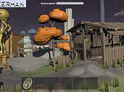 Blonde Submissive Rides and Gets Anal in Gameplay