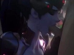 Overwatch: Widowmaker in doggy style and cowgirl positions in an anime video