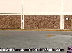 hooters girl with big tits strips naked around tampa streets