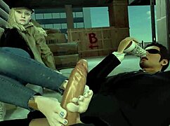 a cartoon character learns what to do in an anime striptease dance