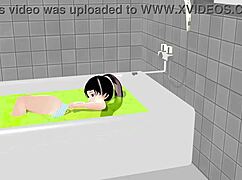 Here is how to strip in the bathtub like in an anime