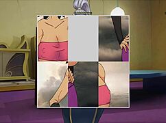 In Dragon Ball Divine Adventure Part 43, the goddess performs a tit job