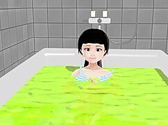 Koko a strips completely in the bath for solo show