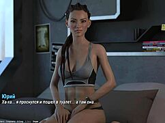 Beautiful big-breasted girlfriend enjoys rough sex with 3D cartoon character