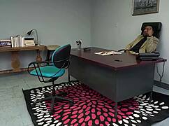 Short-haired hottie riley nixon chats with rome major casually