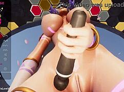 elfie love plays with toys and squirts on stream