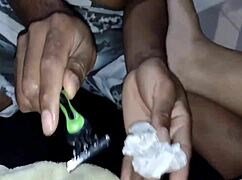 cuckold prepares wife for smooth pussy lover