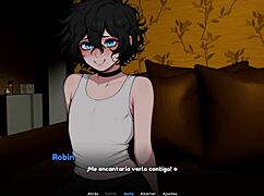 Femboy roommate seduces his straight roommate in a steamy gay blowjob scene