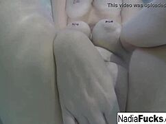 Sexy Nadia Bathes With Rubber Duckies