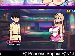 Princess sophia navigates a rich dating adventure in this anime cartoon game