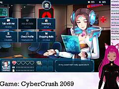 嘿，VTuber lewdneko 第一部和cybercrush 2069狂野玩起来