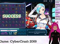 嘿，VTuber lewdneko 第一部和cybercrush 2069狂野玩起来
