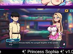 Princess sophia navigates a rich dating adventure in this anime cartoon game