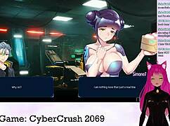 嘿，VTuber lewdneko 第一部和cybercrush 2069狂野玩起来