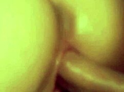 Close-up of my girlfriend banging hard after our heated argument.