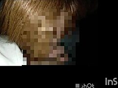 Japanese amateur couple performs outdoor blowjob and handjob on smartphone