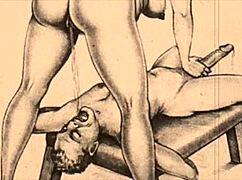 复古色情画活过来细节超淫