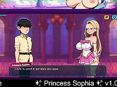 Princess sophia navigates a rich dating adventure in this anime cartoon game