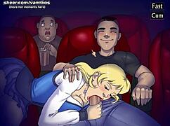 Bored girlfriend at cinema gameplay