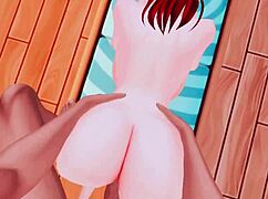 Mermaid's anal sex with monster cock in anime game