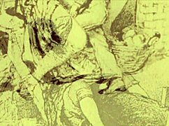 Vintage Erotic Illustration With Retro Anime Style