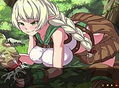 Hentai game with animated elves getting impregnated continues