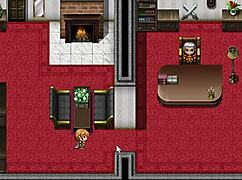 Knight Wein guards the princess in hentai anime game