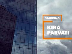 Kira P releases stress with intense assfucking at work.