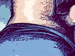 Gay animation fucks passive slut's mouth with big thick cock