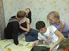 Hardcore group sex with shaved pussy teen amateur Katy