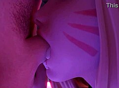 Akali and her allies in a hot gang bang scene in the world of League of Legends