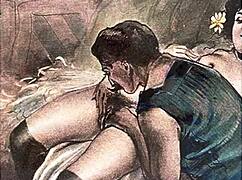 Vintage Erotic Drawings Bring Retro Passion to Life Today