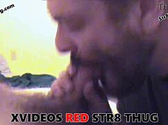 Gay man with a bad attitude comes over to give blow jobs to big cocks