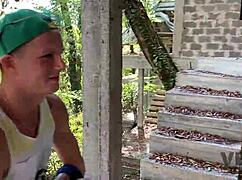 Hardcore forest sex with a horny teen and strangers